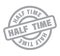 Half Time rubber stamp