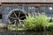 Half Water mill house in a village in Alsace