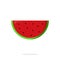 Half a watermelon icon vector, watermelon slices isolated on white