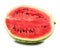 Half of watermelon isolated on the white background