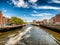 Halfpenny bridge in Dublin Ireland