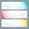 Halftone banners and headers set design