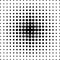 Halftone circles, halftone dot pattern.