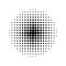 Halftone circles, halftone dot pattern.