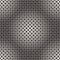 Halftone circles seamless pattern. Abstract geometric texture with size gradation of rings. Gradient transition effect back