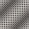 Halftone circles vector seamless pattern. Abstract geometric texture with size gradation of rings. Gradient transition