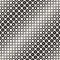Halftone circles vector seamless pattern. Abstract geometric texture with size gradation of rings. Gradient transition