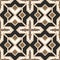 Halftone colorful seamless retro pattern Islam black cross star