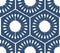 Halftone colorful seamless retro pattern navy blue polygon round