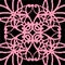 Halftone colorful seamless retro pattern pink kaleidoscope cross