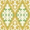 Halftone colorful seamless retro pattern vintage gold jagged shape curve cross