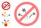 Halftone Dot Vector Stop Fireworks Icon