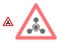 Halftone Dotted Chemical Warning Icon