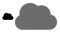 Halftone Dotted Cloud Icon