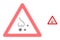 Halftone Dotted Nasal Infection Warning Icon