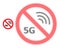 Halftone Dotted Stop 5G Icon