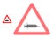 Halftone Dotted Vaccine Warning Icon