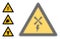 Halftone Dotted Vector Wind Generation Warning Icon