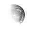 Halftone globe logo vector symbol icon design.