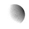 Halftone globe logo vector symbol icon design.