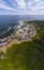 Halibut Point State Park aerial view in Massachusetts, USA