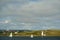 Halifax, Nova Scotia, Canada: Sailboats racing in Halifax Harbor