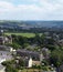 Halifax yorkshire overhead panoramic view of the town streets