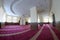 Hall for praying iwan of a mosque with minbar pulpit