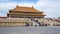 Hall of Supreme Harmony in Forbidden city landmark in Beijing, China time lapse