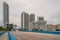 Hallandale Beach Bridge facing east from pedestrian sidewalk