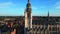 Halle, Flemish Brabant Region, Belgium, 01 05 2023, aerial view of the city of Halle on a sunny spring day.