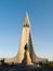 Hallgrimskirkja and Leif Ericsson statue in