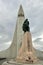 Hallgrimskirkja and statue of Leif Erikson