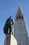 HallgrÃ­mskirkja and Leif Erikson statue