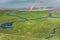 Hallig Hooge, Aerial Photo of the Schleswig-Holstein Wadden Sea National Park