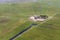 Hallig Hooge, Aerial Photo of the Schleswig-Holstein Wadden Sea National Park