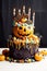 Hallooween cake, gost ana spider design