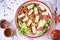 Halloumi Salad with Lettuce and Tomato