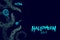 Halloween 2017 background template set, kraken monster tentacles