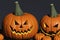 Halloween. 2023. Happy Halloween. Pumpkins in the cemetery. Halloween background. October. 31.