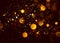 Halloween abstract bokeh orange glitter sparkle night background