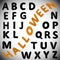 Halloween alphabet. ABC