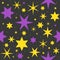 Halloween background magic star theme