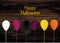 Halloween. Balloons for a holiday, birthday and a party. Multic