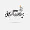 Halloween banner calligraphy.Halloween trick or treat party celebration.Halloween Background.Happy Halloween vector