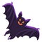 Halloween bat cartoon scary holiday symbol icon