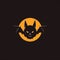 Halloween Bat Logo Design Illustration In Dc Comics Style