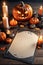 Halloween blank invitation background banner