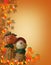 Halloween Border Pumpkin Scarecrow