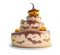 Halloween cake 3d on a white background